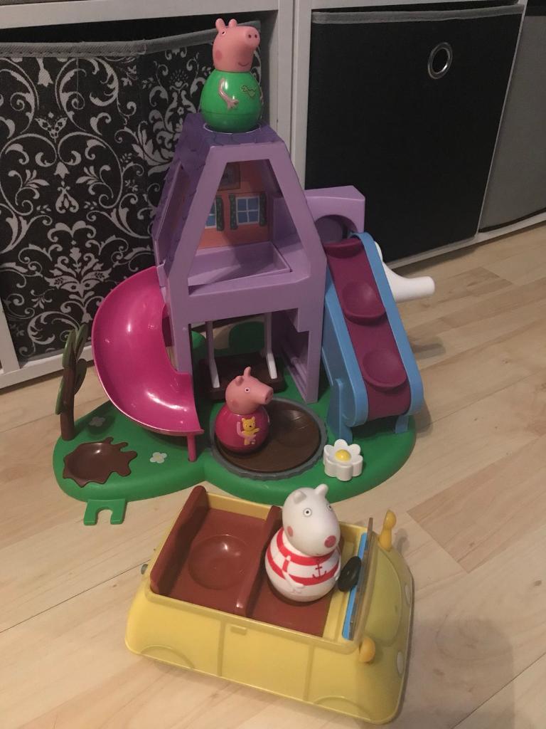 peppa pig weebles grandma and grandpa house set